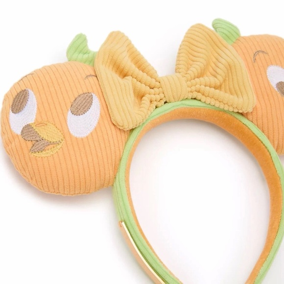 Disney Parks Loungefly Orange Bird Corduroy Ears Headband New with Tags